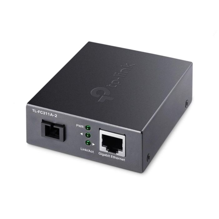 TP-Link TL-FC311A-2 Convertidor de Medio de Fibra Óptica Monomodo 9/125µm SC Gigabit Ethernet 1000 Mbps 2000m WDM Negro 1 TP-Link TL-FC311A-2 Convertidor de Medio de Fibra Óptica Monomodo 9/125µm SC Gigabit Ethernet 1000 Mbps 2000m WDM Negro 1