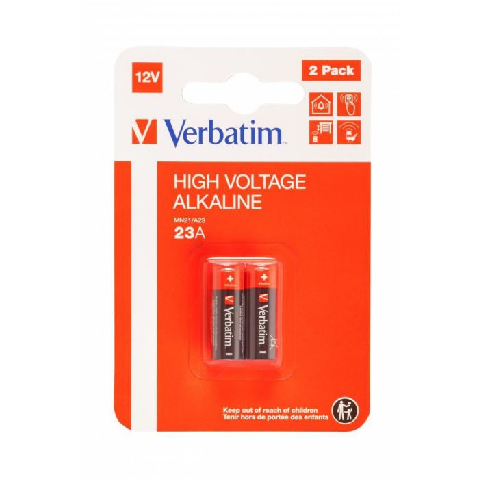 Verbatim Pila Alcalina 12 V - Lr23A Blister De 2 2 Verbatim Pila Alcalina 12 V - Lr23A Blister De 2 2