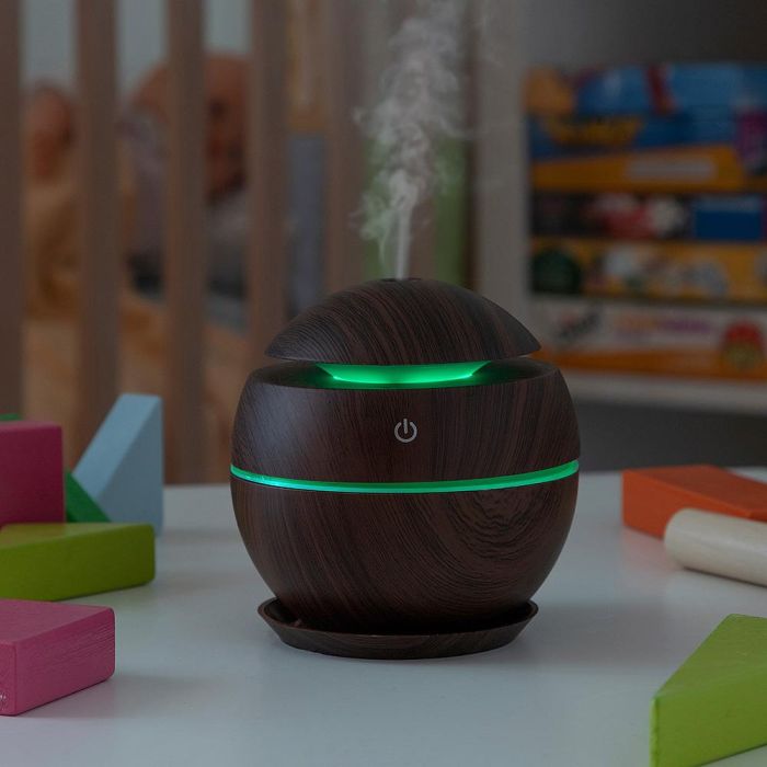 Mini Humidificador Difusor de Aromas Dark Walnut InnovaGoods 6