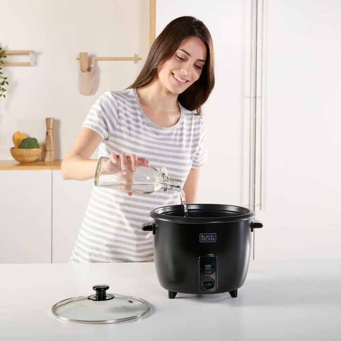 Arrocera Black & Decker BXRC1800E Negro 1,8 L Blanco Aluminio 700 W 7 Arrocera Black & Decker BXRC1800E Negro 1,8 L Blanco Aluminio 700 W 7