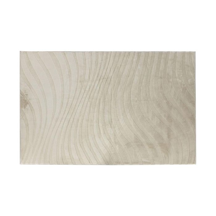 DKD Home Decor Alfombra Urban Poliester carpets 2c25 Poliéster Beige 230 x 160 cm Antideslizante