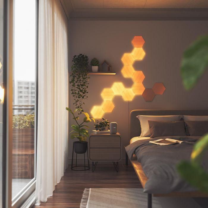 Panel LED Nanoleaf NL52-K-3002HB-13PK Blanco Marrón 4000 K 18 Panel LED Nanoleaf NL52-K-3002HB-13PK Blanco Marrón 4000 K 18