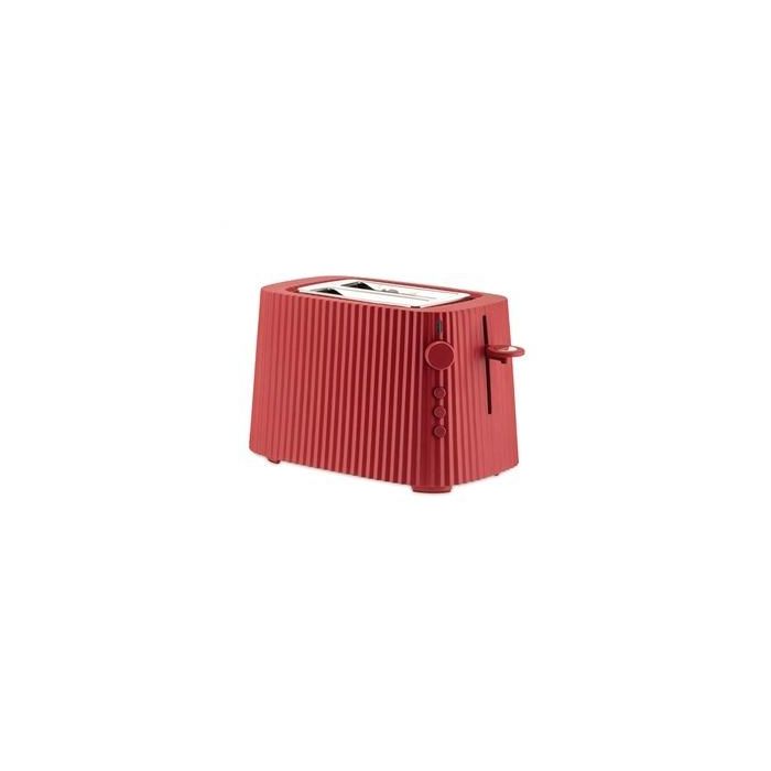 Alessi MDL08 R Tostadora Plissé Roja - Diseño de Michele De Lucchi, 6 Niveles de Tostado Alessi MDL08 R Tostadora Plissé Roja - Diseño de Michele De Lucchi, 6 Niveles de Tostado