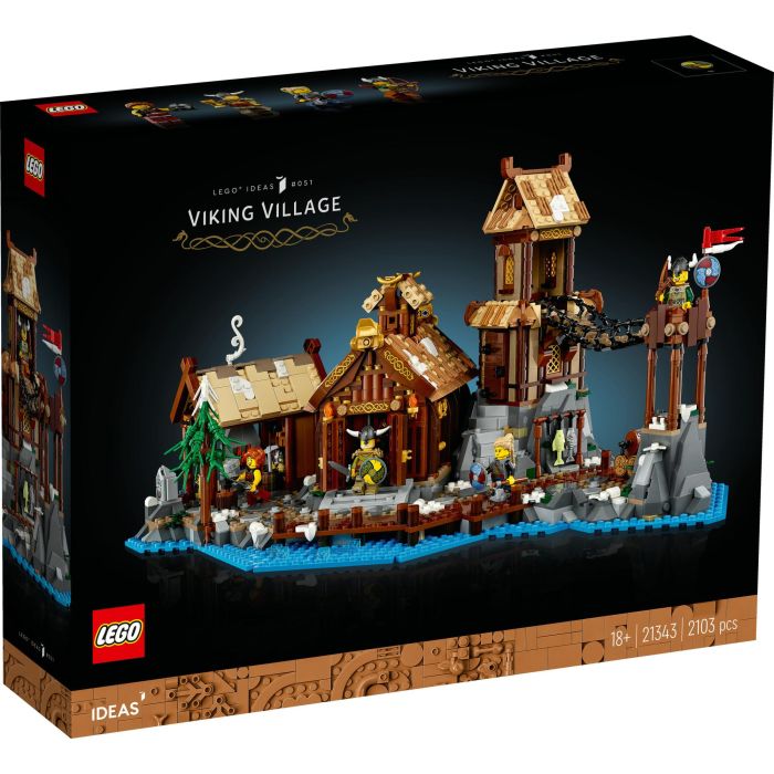 LEGO Ideas 21343 Poblado Vikingo, Juego de Construcción para Adultos con 2103 Piezas, Maqueta para Construir, Modelo para Decoración