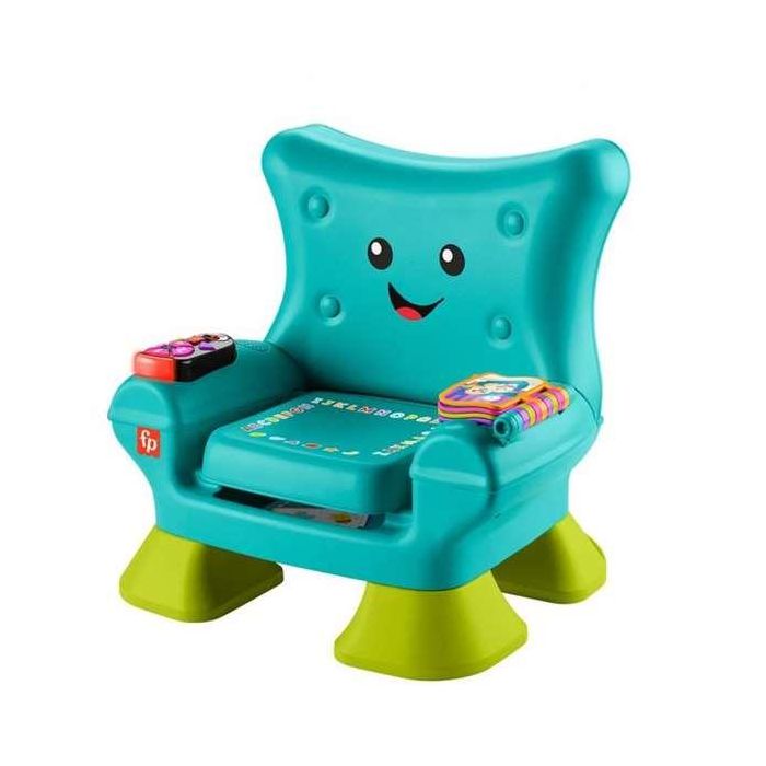 Fisher-Price Silla Ríe y Aprende para bebé con luces y sonidos, 43x41x33,5 cm