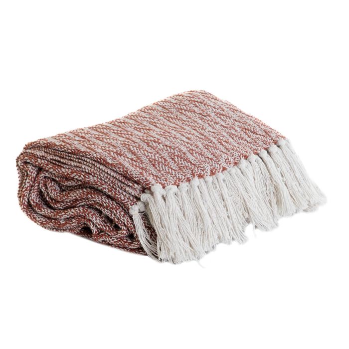 Plaid Urban DKD Home Decor Marron Blanco 170 x 0.5 x 130 cm (2 Unidades) 4 Plaid Urban DKD Home Decor Marron Blanco 170 x 0.5 x 130 cm (2 Unidades) 4