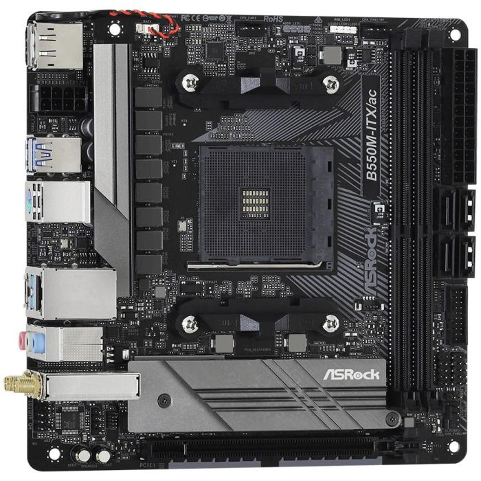 ASRock B550M-ITX/ac Placa Base AM4 mITX con HDMI/DP y soporte DDR4 3 ASRock B550M-ITX/ac Placa Base AM4 mITX con HDMI/DP y soporte DDR4 3