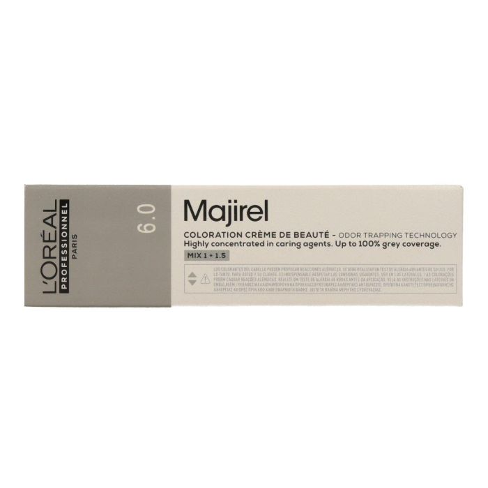L'Oréal Majirel Fundamental 6.0 Tinte Permanente Profesional 60ml para Cobertura Total de Canas y Resultados Duraderos