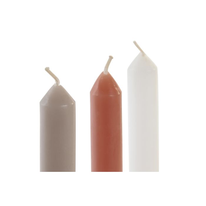 DKD Home Decor Vela Decorativa Urban Cilíndrica de Cera Blanco, Gris y Rosa 7x7x18 cm con Duración 10h Pack 12 Unidades para Decoración del Hogar 3 DKD Home Decor Vela Decorativa Urban Cilíndrica de Cera Blanco, Gris y Rosa 7x7x18 cm con Duración 10h Pack 12 Unidades para Decoración del Hogar 3