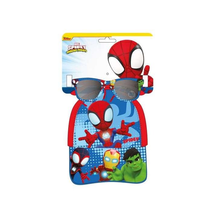 Cerdá Set Gorra y Gafas de Sol Infantiles Spidey Spider-Man, Talla 51 cm, Color Azul, Edad Recomendada +3 Años 0 Cerdá Set Gorra y Gafas de Sol Infantiles Spidey Spider-Man, Talla 51 cm, Color Azul, Edad Recomendada +3 Años 0