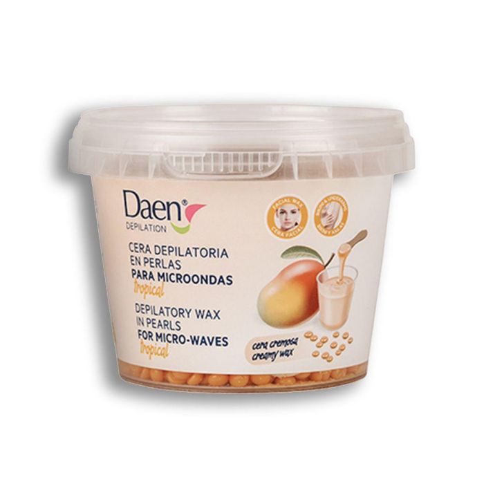 Daen Cera Cremosa Perlas Tropical Cera Depilatoria en Perlas para Cuerpo y Rostro, 100 gr Daen Cera Cremosa Perlas Tropical Cera Depilatoria en Perlas para Cuerpo y Rostro, 100 gr
