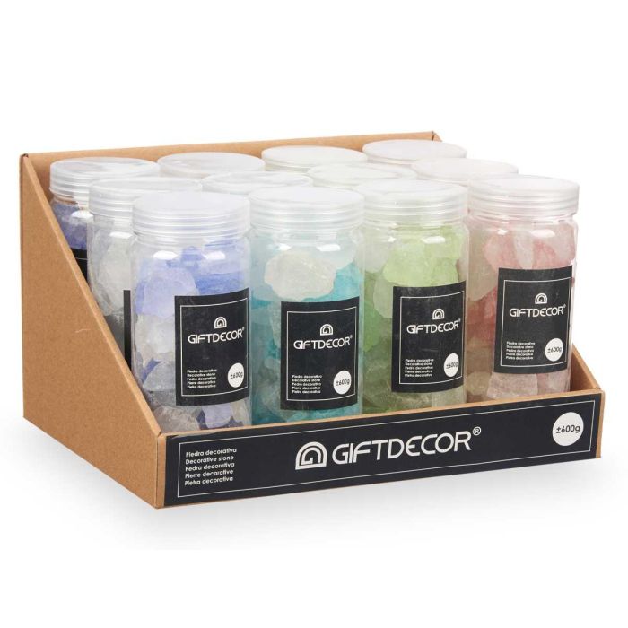 Bote Cuarzo Surtido 600g - Azul, Morado, Rosa, Verde - Giftdecor 6.5x15.5x6.5 cm (12 Unidades) 2 Bote Cuarzo Surtido 600g - Azul, Morado, Rosa, Verde - Giftdecor 6.5x15.5x6.5 cm (12 Unidades) 2