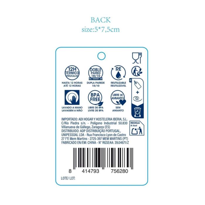 Botella Térmica Dream Quid 750 mL 3 Botella Térmica Dream Quid 750 mL 3
