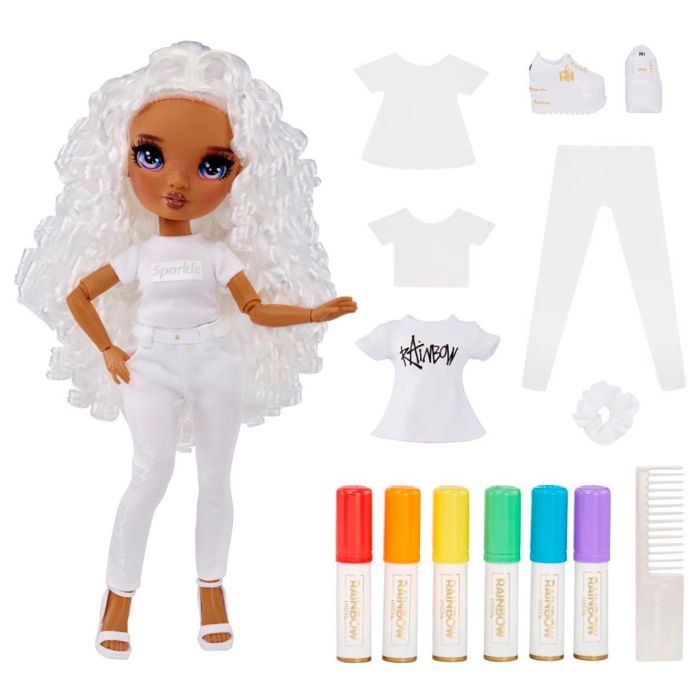 MGA Rainbow High 594147 Muñeca Color & Create Ojos Morados, Personalizable con Pinturas Borrables 2 MGA Rainbow High 594147 Muñeca Color & Create Ojos Morados, Personalizable con Pinturas Borrables 2