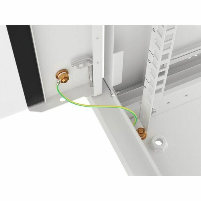 Lanberg Armario Rack de Pared 19 Pulgadas 15U 600x450 mm Gris, ideal para Red y Telecomunicaciones, con 2 Ventiladores, IP20, Carga 60kg 3