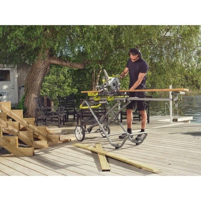 Sierra ingletadora radial RYOBI de 1200 vatios 1 Sierra ingletadora radial RYOBI de 1200 vatios 1