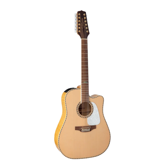 Takamine Guitarra Eléctrica Acústica GD74E/A Dreadnought Cutway 12 Cuerdas Natural 4