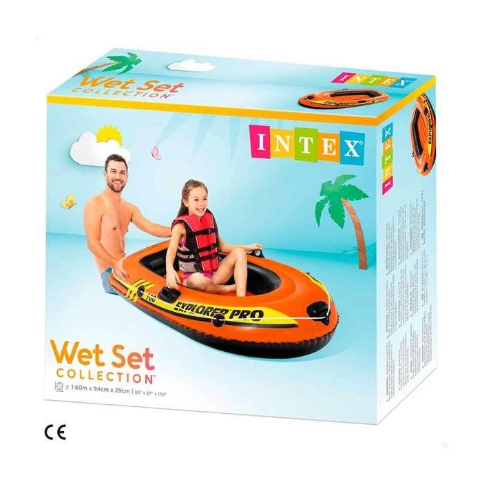 Intex Barca Hinchable Explorer Pro 100 160x94x29 cm para Mayores de 6 Años 2 Intex Barca Hinchable Explorer Pro 100 160x94x29 cm para Mayores de 6 Años 2