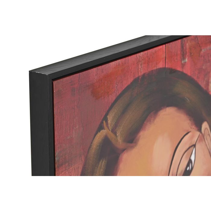 DKD Home Decor Cuadro Moderno Mujer Abstracto Naranja Negro Lienzo 3.5 x 90 x 60 cm (2 Unidades) 1