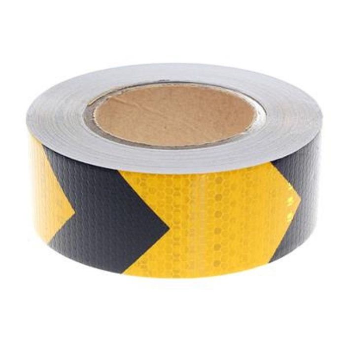 TARGET Cinta Adhesiva Reflectante Flecha Amarilla / Negra 33M x 50Mm