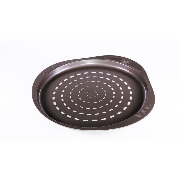 Fuente Pizza Acero Asimetria Pyrex 32 cm 4 Fuente Pizza Acero Asimetria Pyrex 32 cm 4