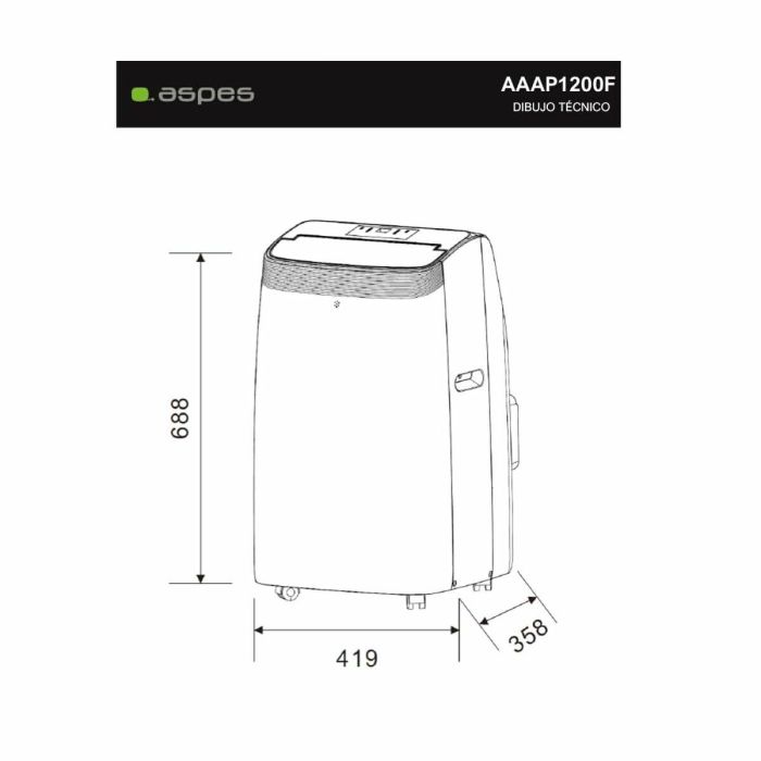 Aire Acondicionado Aspes AAAP1200F A 1 Aire Acondicionado Aspes AAAP1200F A 1