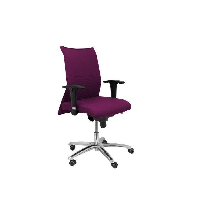 Silla Piqueras Y Crespo Albacete Xl Confidente Hasta 160 Kg Brazos Cromados Regulables Mecanismo Sincro Asiento Y Respaldo Reforzados Con Espuma Viscoelastica Tapizado Bali Morado