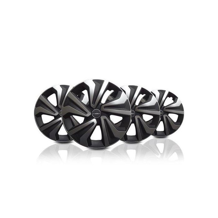 Goodyear GOD9085 Tapacubos Montreal Bicolor 15" Negro-Plata 4 Unidades