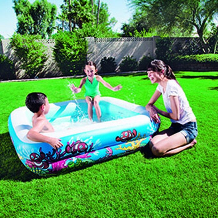 Bestway Piscina Hinchable Infantil Techo Desmontable 140x140x114 cm +2 Años Jardin 52192 1