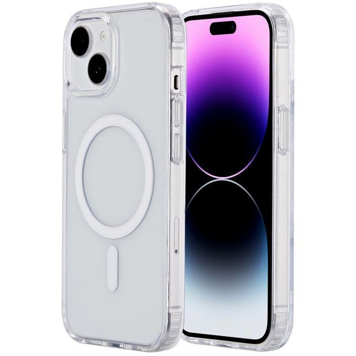 eSTUFF Funda Híbrida Magnética Berlín Transparente para iPhone 15 Plus 6
