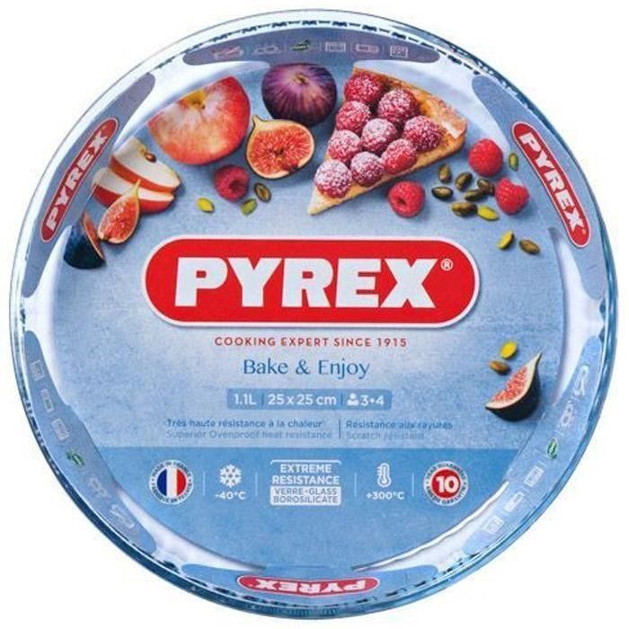 Molde Tarta Plano Horno Boro Iconic'S Pyrex 27,7x27,7x3,5 cm 2