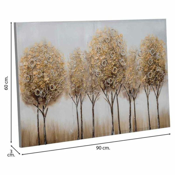 Cuadro Alexandra House Living Nature Lienzo Madera de abeto 90 x 3 x 60 cm 5