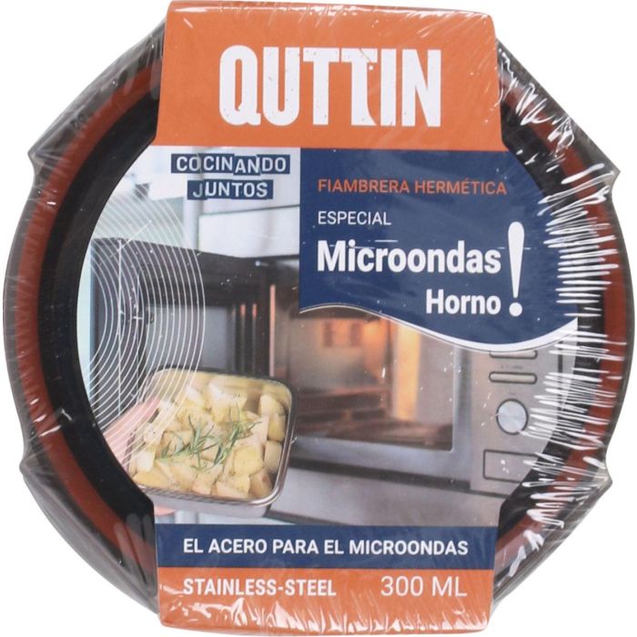 Fiambrera de Acero Quttin 0.3L para Microondas y Horno (12 Unidades) 7 Fiambrera de Acero Quttin 0.3L para Microondas y Horno (12 Unidades) 7