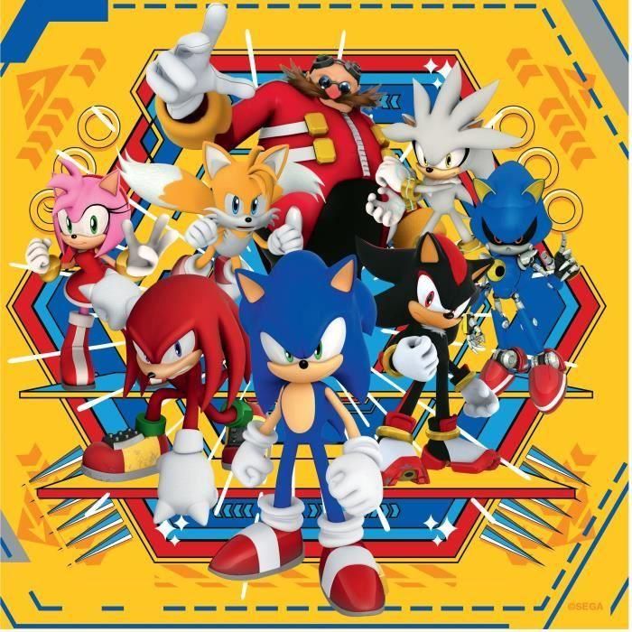 Puzzle 3X49 Piezas Sonic 12001133 Ravensburger 4