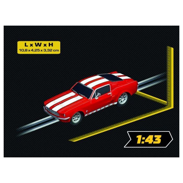 CARRERA Ford Mustang 67 Coche a escala 1:43 para niños +6 años