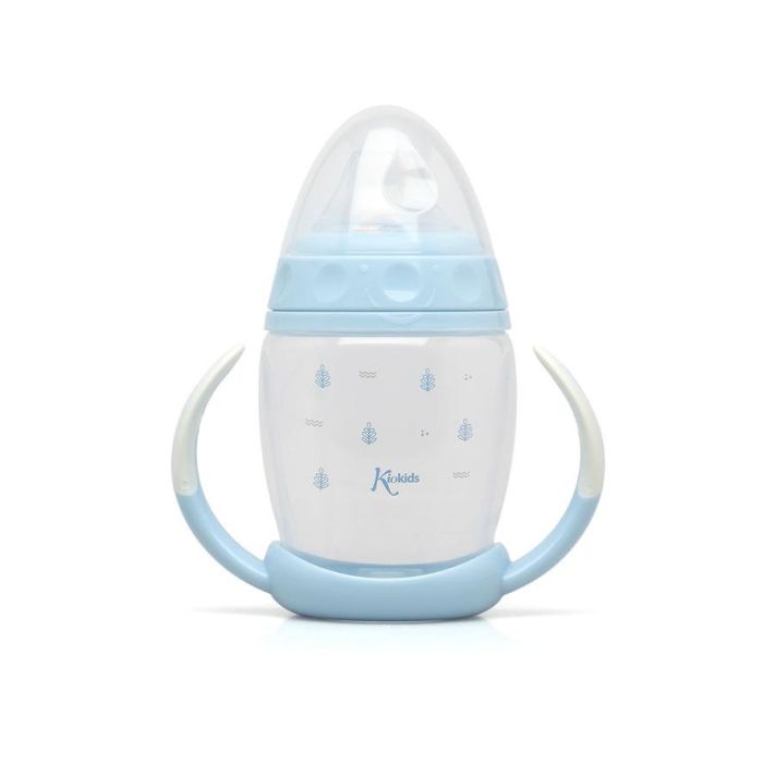KioKids Taza de Aprendizaje Step 1 Azul +6 Meses con Tetina de Silicona Antiderrame y Sistema Anticólico. Fácil Transición Biberón a Vaso, Asas, Apta Lavavajillas. 2 KioKids Taza de Aprendizaje Step 1 Azul +6 Meses con Tetina de Silicona Antiderrame y Sistema Anticólico. Fácil Transición Biberón a Vaso, Asas, Apta Lavavajillas. 2