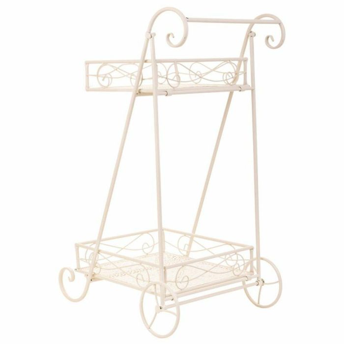 Soporte para Maceta Alexandra House Living Blanco Metal Hierro 23 x 65 x 28 cm 4