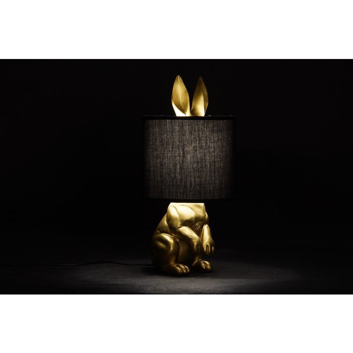 Lampara Sobremesa Chic DKD Home Decor Dorado Negro 20 x 43 x 20 cm (2 Unidades) 1