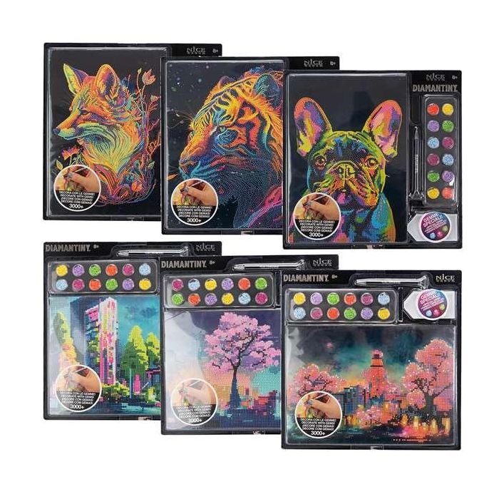 Diario crystal art diamantiny surtido 2024. realiza mosaicos con gemas de colores en 3D 32x32x 2,4 cm - modelos surtidos 2 Diario crystal art diamantiny surtido 2024. realiza mosaicos con gemas de colores en 3D 32x32x 2,4 cm - modelos surtidos 2