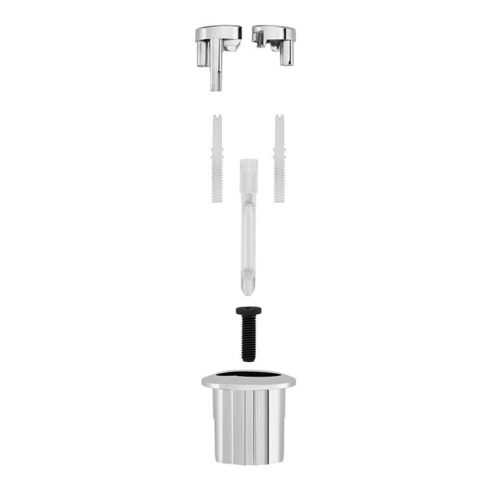 Roca Kit g doble pulsador corto para mecanismo de descarga d2d, Ah0001800r 0 Roca Kit g doble pulsador corto para mecanismo de descarga d2d, Ah0001800r 0