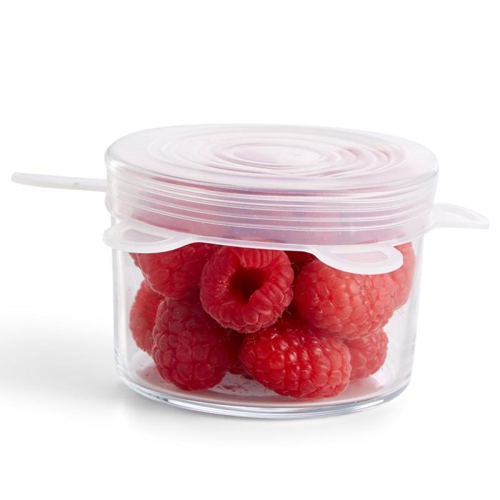 Day Juego de 6 Tapas Flexibles de Silicona Estirables y Herméticas para Recipientes Redondos Reutilizables Aptas para Microondas y Lavavajillas 6 Day Juego de 6 Tapas Flexibles de Silicona Estirables y Herméticas para Recipientes Redondos Reutilizables Aptas para Microondas y Lavavajillas 6