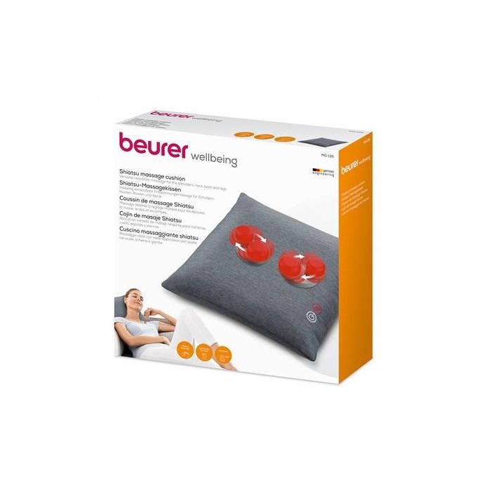 Beurer MG-135 Cojín de Masaje Shiatsu con Función Calor para Hombros, Cuello, Espalda y Piernas 10