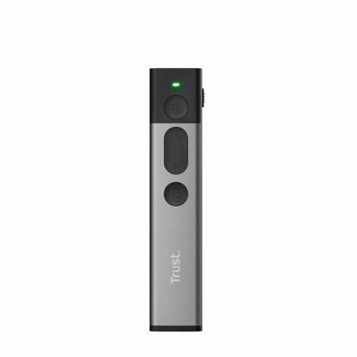 PRESENTADOR INALÁMBRICO TRUST KAZUN ALUMINIUM WIRELESS PRESENTER - LÁSER ROJO - 4 FUNCIONES POWERPOINT - ALCANCE HASTA 30M - MICRO RECEPTOR USB - BAT 4 PRESENTADOR INALÁMBRICO TRUST KAZUN ALUMINIUM WIRELESS PRESENTER - LÁSER ROJO - 4 FUNCIONES POWERPOINT - ALCANCE HASTA 30M - MICRO RECEPTOR USB - BAT 4