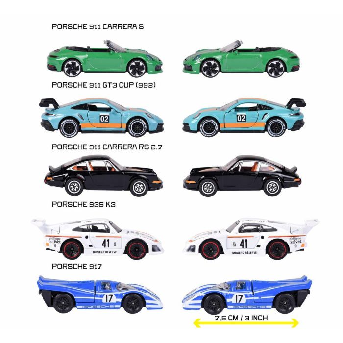 Majorette Pack Regalo 5 Piezas Majo Porsche SMO3467452077597 a partir de 3 años 6