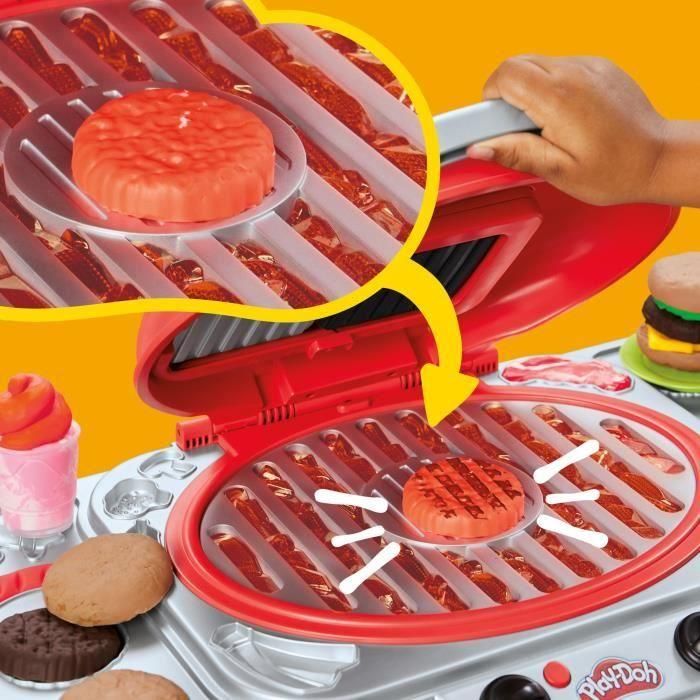 PlayDoh HASG05005L0 Plastilina Grilled Delights con Luces y Sonidos, 17 Accesorios, Manualidades para niños de 3+ años 3 PlayDoh HASG05005L0 Plastilina Grilled Delights con Luces y Sonidos, 17 Accesorios, Manualidades para niños de 3+ años 3