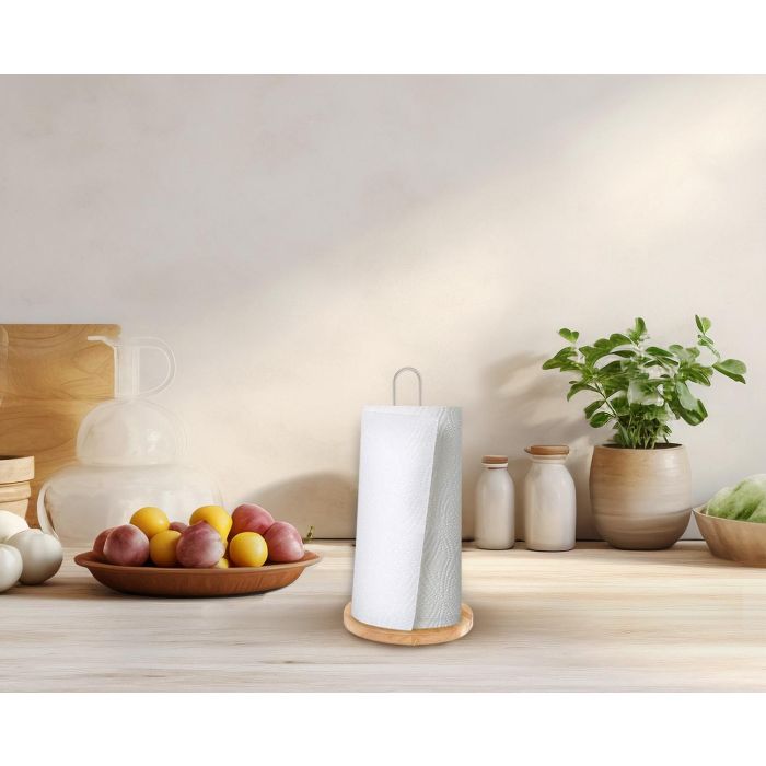 Inde - Portarrollos Cocina Lua Quttin, Organizador de Cocina en Acero, 15 x 15 x 31 cm (24 Unidades)