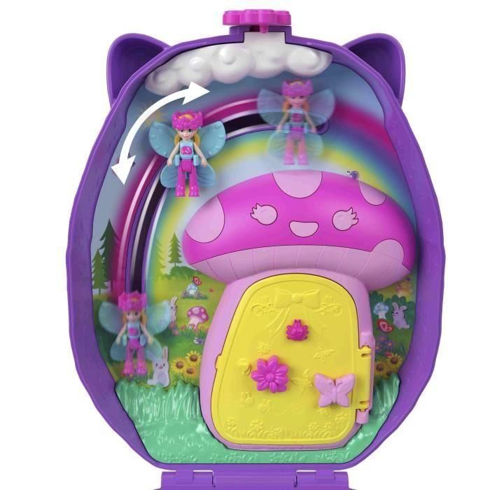 Cofre-Bolso Mamá Erizo Y Bebé Polly Pocket Jbj91 Mattel 3