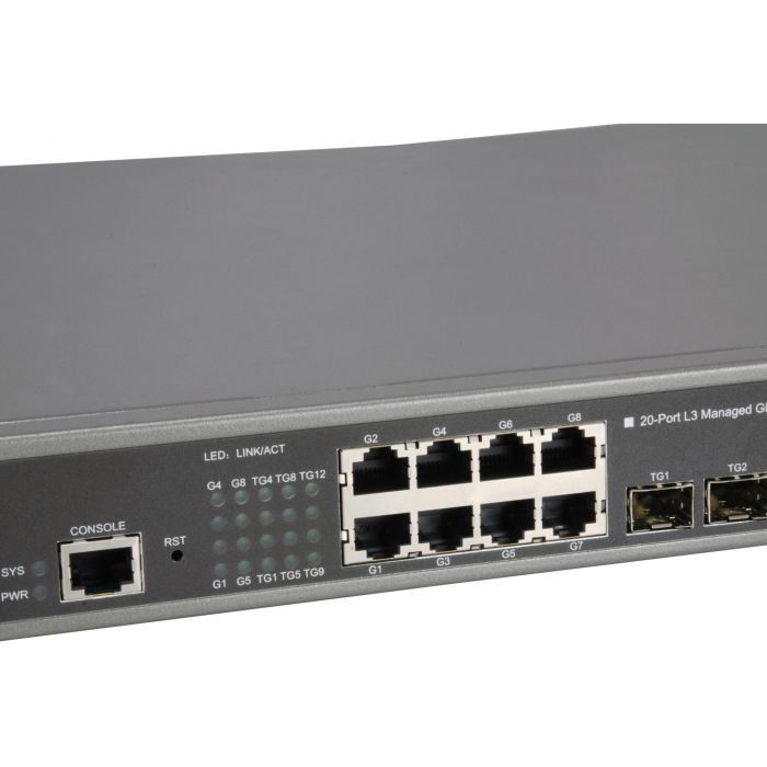 Switch 8x GE GTL-2091 12x10GSFP+19" 5