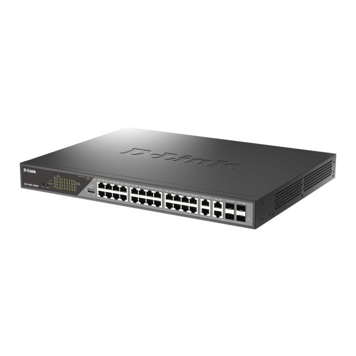 D - Link Switch Gestionado L2, 24 Puertos Gigabit Ethernet, 4 Puertos SFP, 56 Gbit/s de Capacidad de Conmutación D - Link Switch Gestionado L2, 24 Puertos Gigabit Ethernet, 4 Puertos SFP, 56 Gbit/s de Capacidad de Conmutación