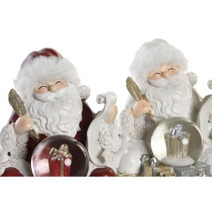 Figura Navidad Moderna DKD Home Decor 12 x 14 x 14 cm (2 Unidades) 2 Figura Navidad Moderna DKD Home Decor 12 x 14 x 14 cm (2 Unidades) 2
